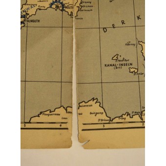 Karta över Storbritannien utgiven av Die SA Zeitschrift. Espenlaub militaria